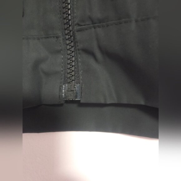 Adidas Black Cropped Windbreaker Jacket with Sporty Stripes - Picture 4 of 12